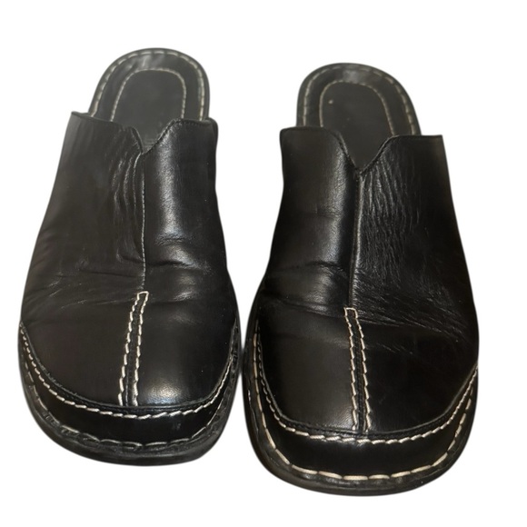 JOSEF SEIBEL Leather Slip On Clogs Mules
Comfort Shoes Women’s BLK SZ 41 US 9.5 - Picture 2 of 14